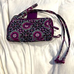 Vera Bradley wallet with lanyard